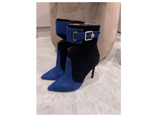 Versace Collection Damen Stiefel Schwarz Blau - Ansicht 2