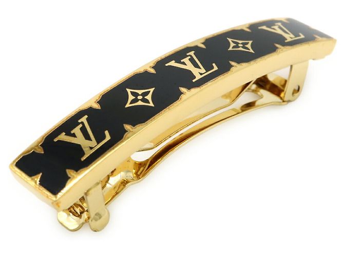 Fermaglio per capelli in smalto Nanogram Louis Vuitton Nero D'oro - vista 3