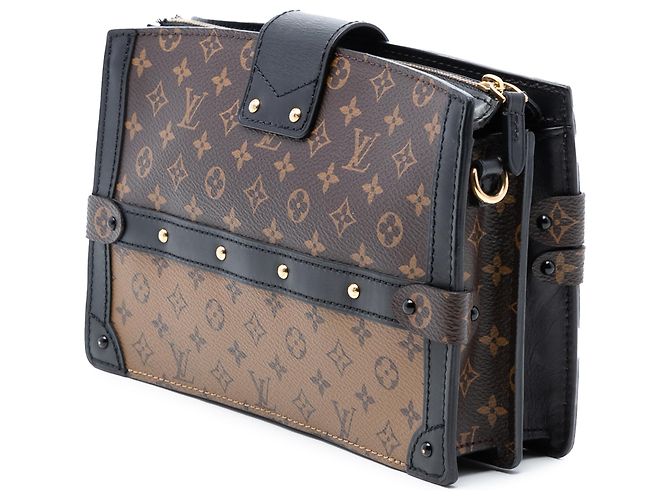Clutch Trunk Monogramma Inverso Marrone Louis Vuitton - vista 2