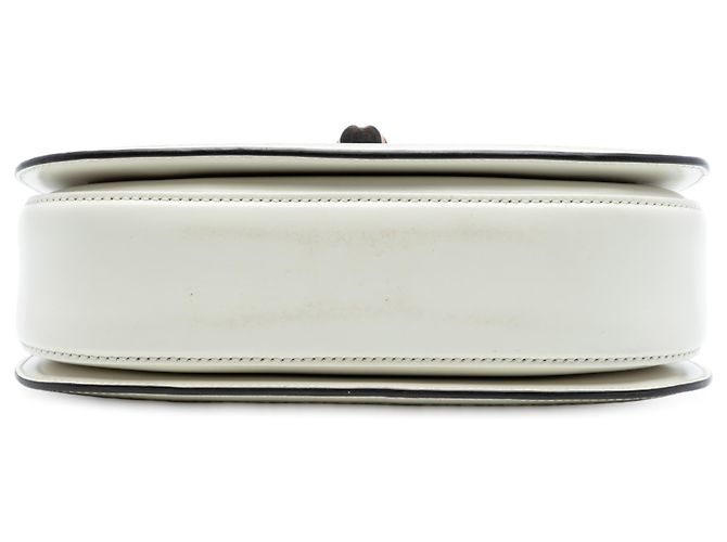 Borsa a mano in pelle di vitello bianca con stampa a cornice Bamboo di Gucci Bianco - vista 3