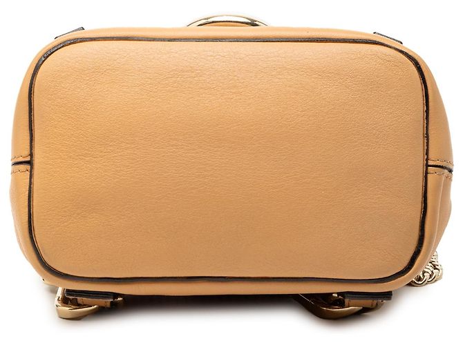 Mochila Faye Mini de Piel de Ternera y Ante Chloé Marrón - vista 3