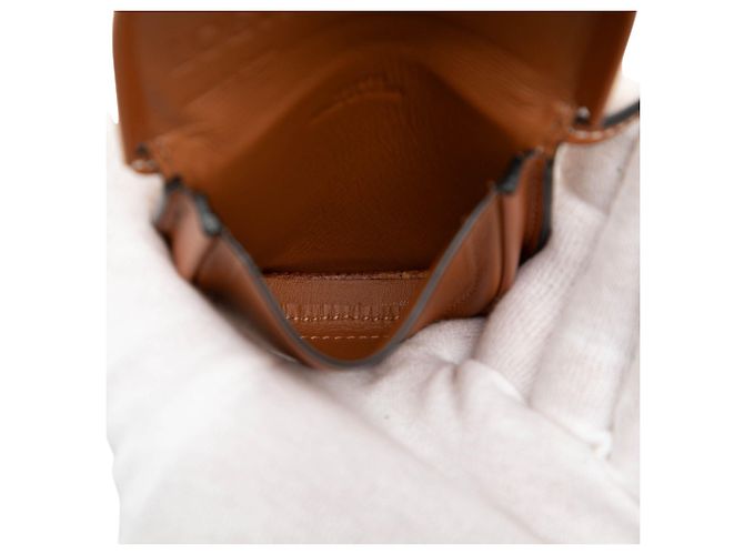 LOEWE Pochette Mini in Pelle di Vitello Morbida Marrone - vista 4