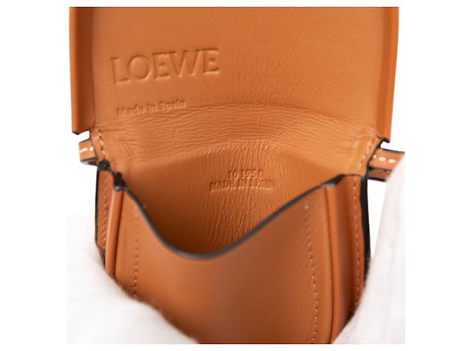 LOEWE Pochette Mini in Pelle di Vitello Morbida Marrone - vista 5