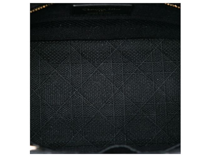 Dior Noir Moyen Toile Cannage Lady D Lite - vue 4