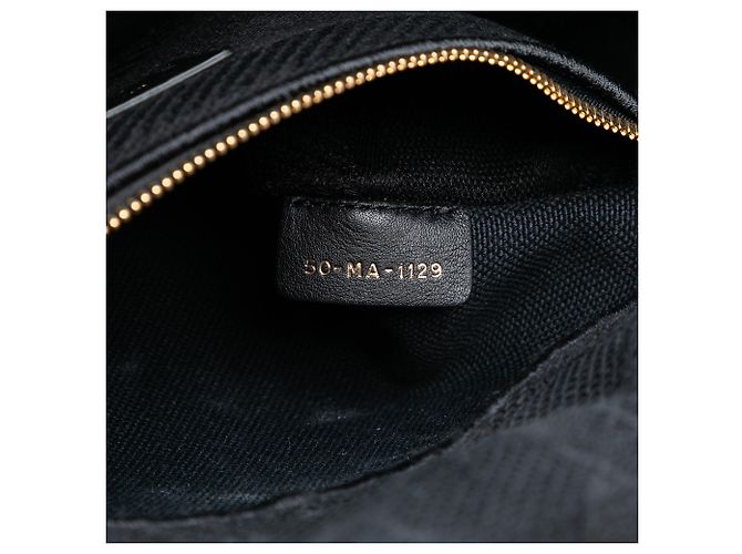 Dior Noir Moyen Toile Cannage Lady D Lite - vue 6