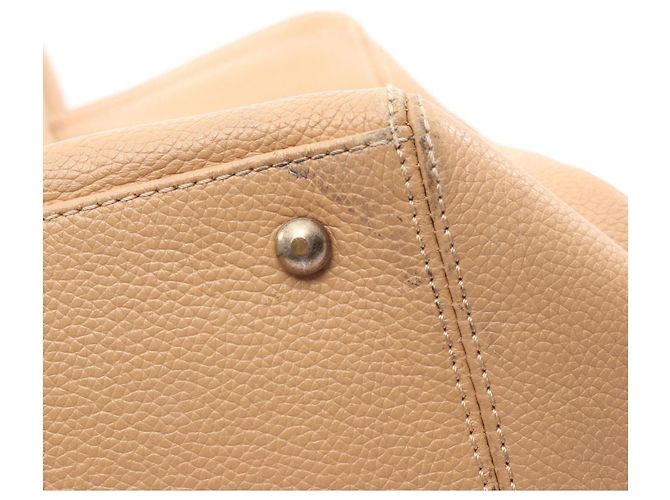 Executive Bolsa Executiva Chanel em Couro Bege - vista 14
