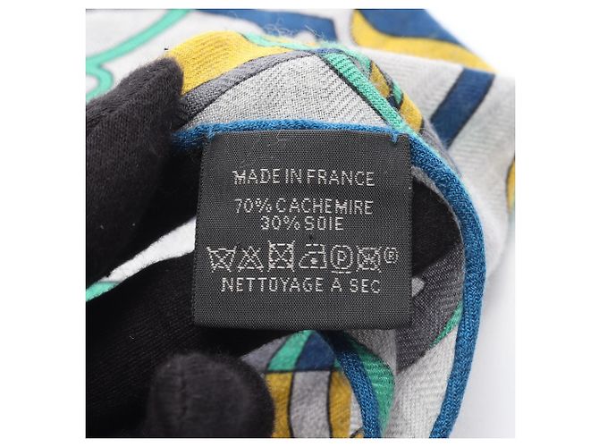Sciarpa Hermès Losange GM Quincaillerie Equestre Marrone Multicolore - vista 3