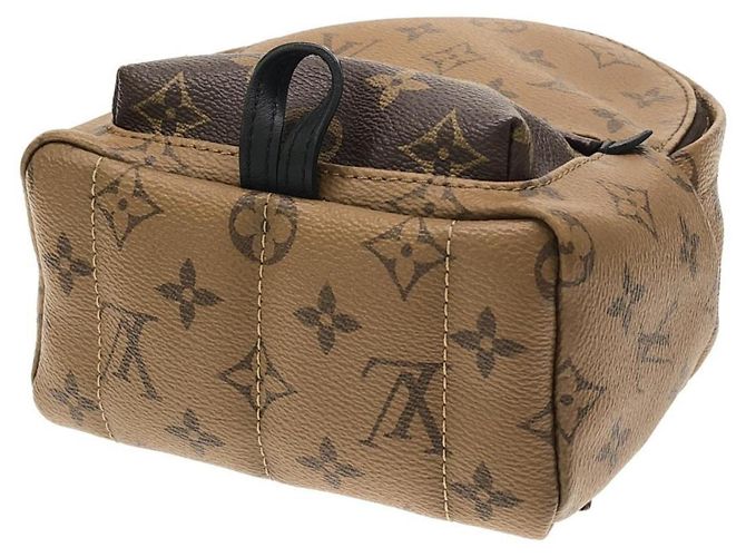 Zaino Mini Palm Springs Monogram Reverse Louis Vuitton Marrone - vista 3