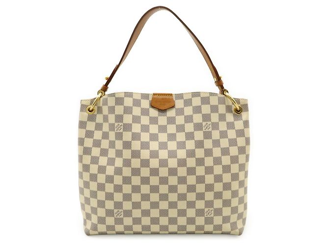 Borsa a Spalla Graceful PM Damier Azur di Louis Vuitton Crudo - vista 2