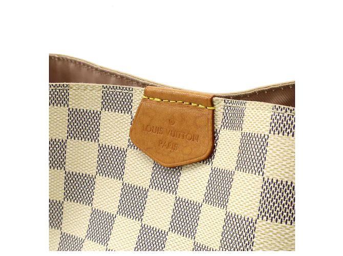 Borsa a Spalla Graceful PM Damier Azur di Louis Vuitton Crudo - vista 9