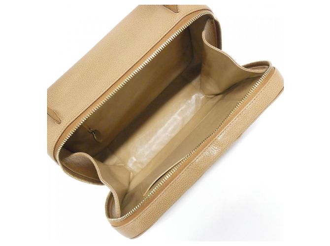 Borsa in pelle beige Chanel - vista 7