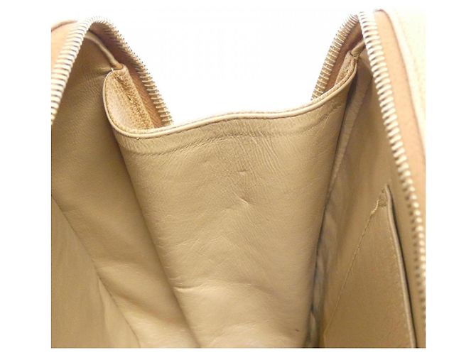 Borsa in pelle beige Chanel - vista 8