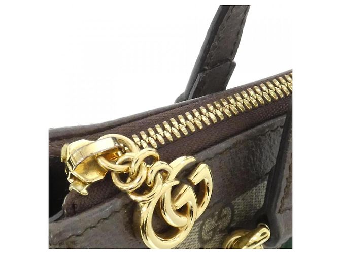 Borsa a mano Gucci Ophidia Marrone Beige - vista 5