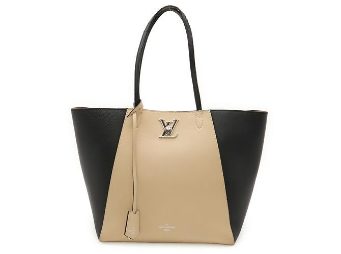 Twist Lockme Cabas Tasche von Louis Vuitton Schwarz Beige - Ansicht 2