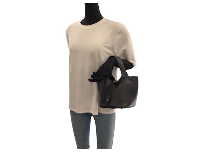 Borsa Hermès Picotin Lock PM Nera Nero - vista 6