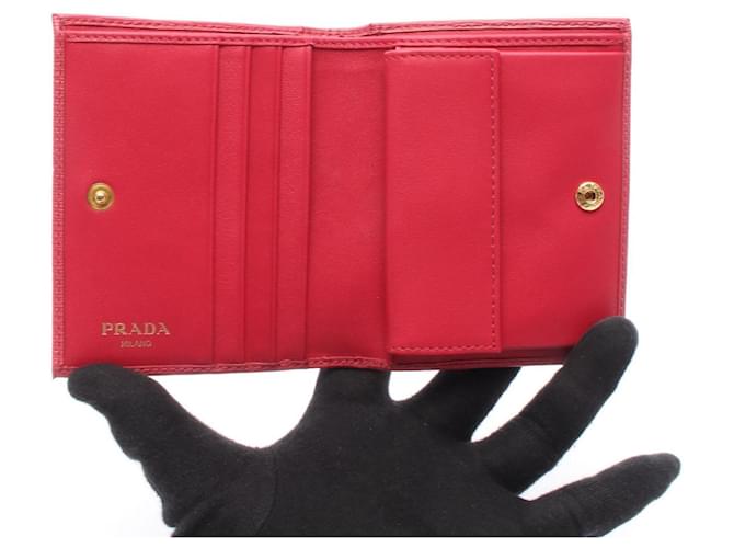 Billetera bi-fold Prada Vitello Move Rosa - vista 3