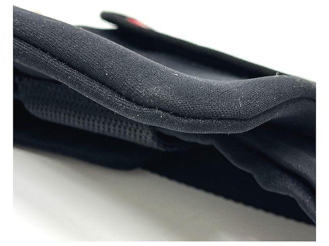 Borsa a tracolla Prada MV563 in nylon nero - vista 9