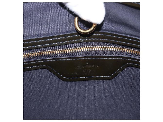 Borsa Louis Vuitton Wilshire Monogram Vernis MM Blu - vista 7