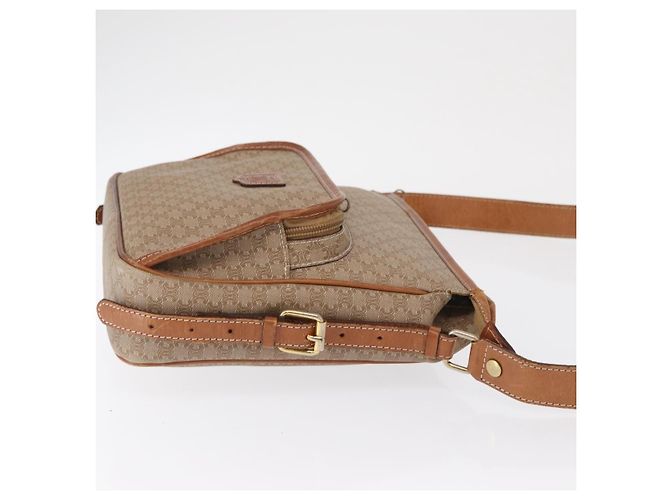 Céline Sac à épaule Celine Vintage Macadam en toile et cuir Beige - vue 3