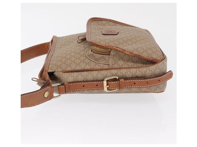 Céline Sac à épaule Celine Vintage Macadam en toile et cuir Beige - vue 4