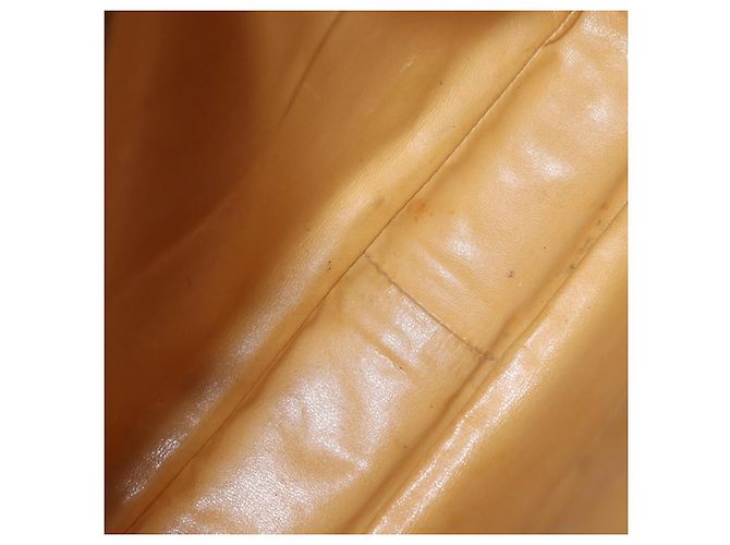 Céline Sac à épaule Celine Vintage Macadam en toile et cuir Beige - vue 5