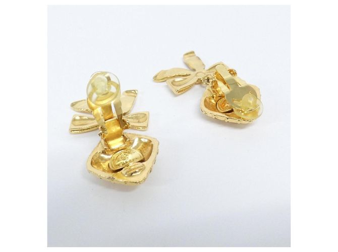 Orecchini a clip dorati Chanel D'oro - vista 3