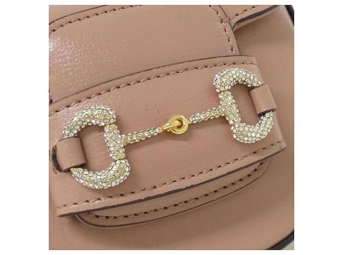 Borsa a Spalla Gucci Horsebit 1955 Rosa - vista 4