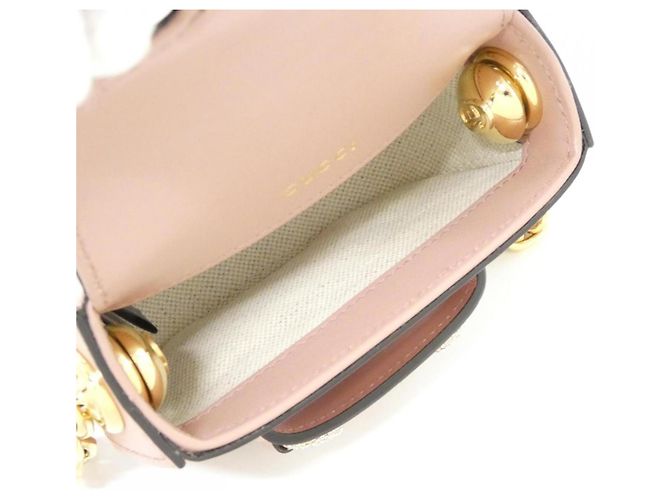 Borsa a Spalla Gucci Horsebit 1955 Rosa - vista 8