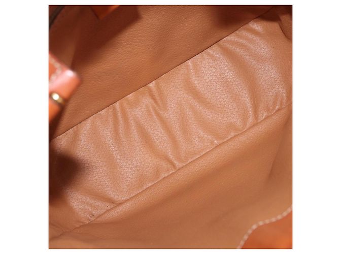 Céline Celine Vintage Macadam Schultertasche aus Canvas und Leder Braun - Ansicht 5