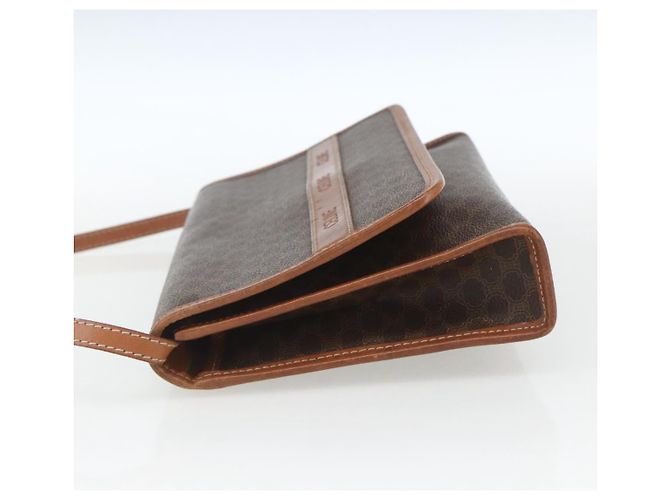 Céline Celine Vintage Macadam Schultertasche aus Canvas und Leder Braun - Ansicht 3