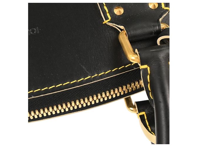 Louis Vuitton Suhali Lockit Leather MM Nero - vista 7