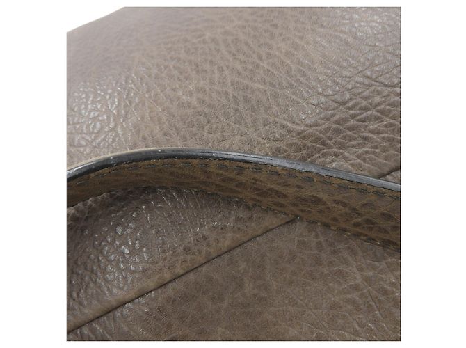 Céline Borsa in pelle grigia Celine Marrone - vista 6