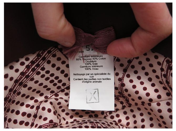 Hermès NUOVO CAPPELLO HERMES 200042H T57 IN FELTRO DI CONIGLIO BORDEAUX Bordò - vista 10