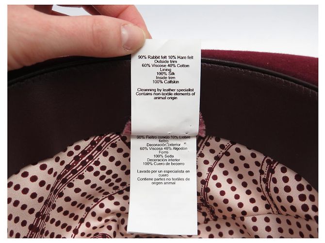 Hermès NUOVO CAPPELLO HERMES 200042H T57 IN FELTRO DI CONIGLIO BORDEAUX Bordò - vista 11