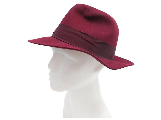 Hermès NUOVO CAPPELLO HERMES 200042H T57 IN FELTRO DI CONIGLIO BORDEAUX Bordò - vista 2