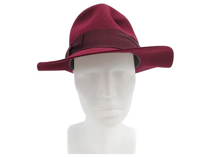 Hermès NUOVO CAPPELLO HERMES 200042H T57 IN FELTRO DI CONIGLIO BORDEAUX Bordò - vista 3