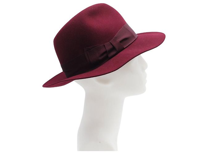 Hermès NUOVO CAPPELLO HERMES 200042H T57 IN FELTRO DI CONIGLIO BORDEAUX Bordò - vista 4