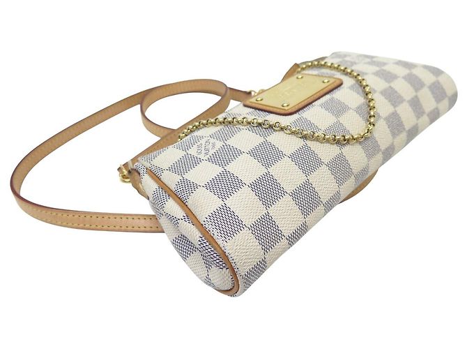 BORSA LOUIS VUITTON EVA DAMIER AZURE N55214 Crudo - vista 3