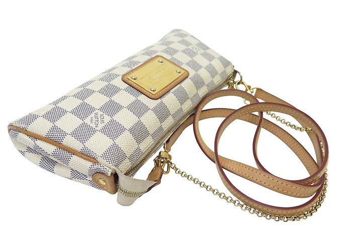 BORSA LOUIS VUITTON EVA DAMIER AZURE N55214 Crudo - vista 4
