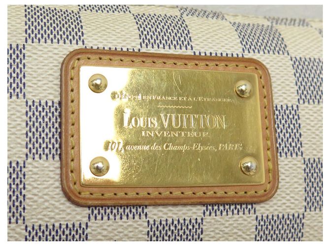 BORSA LOUIS VUITTON EVA DAMIER AZURE N55214 Crudo - vista 6