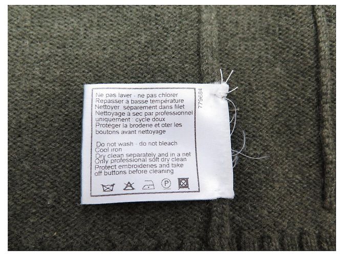 NEU CHANEL CARDIGAN 3/4-ÄRMEL 40 36 S AUS GRÜNEM CASHMERE WESTE - Ansicht 11