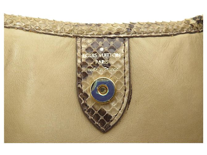 LOUIS VUITTON GALLIERA GM HANDTASCHE AUS PYTHONLEDER SCHULTERTASCHE Braun - Ansicht 11