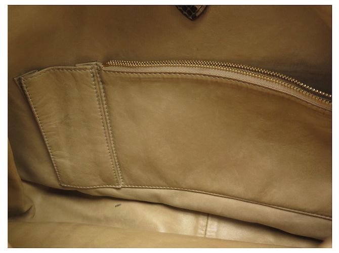 LOUIS VUITTON GALLIERA GM HANDTASCHE AUS PYTHONLEDER SCHULTERTASCHE Braun - Ansicht 14