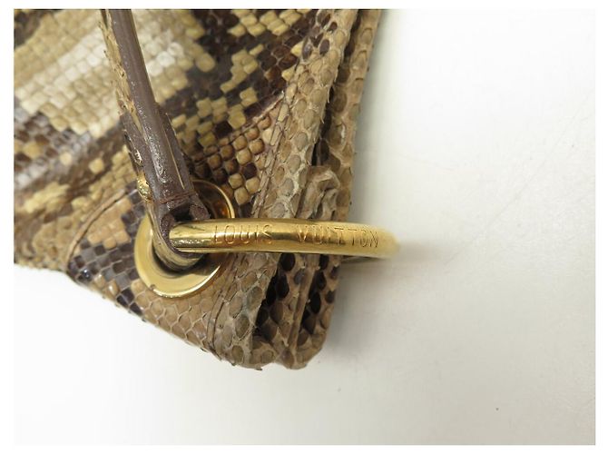 LOUIS VUITTON GALLIERA GM HANDTASCHE AUS PYTHONLEDER SCHULTERTASCHE Braun - Ansicht 15
