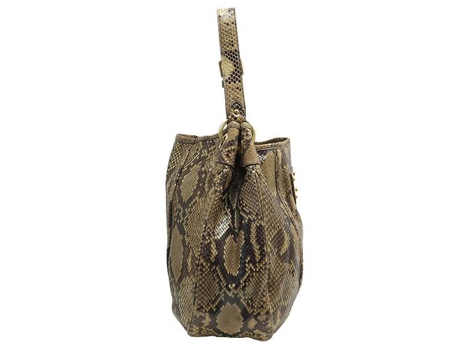 LOUIS VUITTON GALLIERA GM HANDTASCHE AUS PYTHONLEDER SCHULTERTASCHE Braun - Ansicht 4
