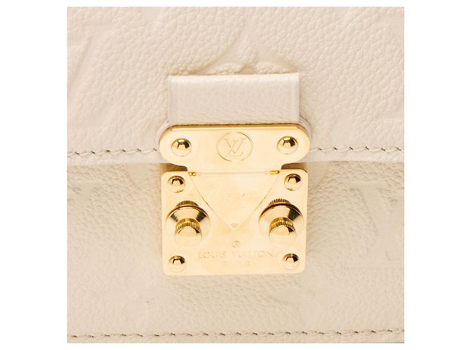 Cartera Metis Monogram Empreinte de Louis Vuitton con cadena Castaño Beige - vista 8