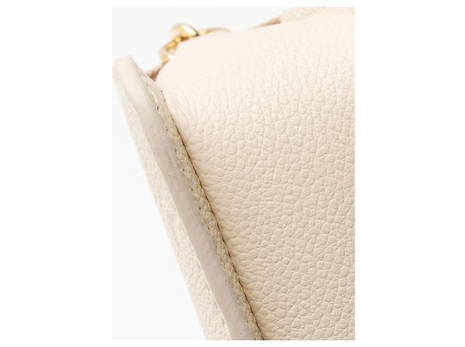 Cartera Metis Monogram Empreinte de Louis Vuitton con cadena Castaño Beige - vista 9