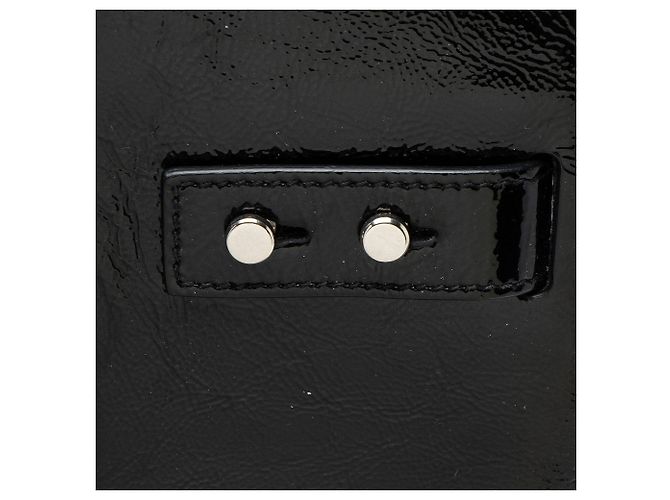 Saint Laurent Texturiertes Lackleder Sac De Jour Medium Tote Schwarz - Ansicht 10