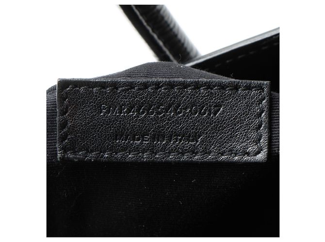 Saint Laurent Texturiertes Lackleder Sac De Jour Medium Tote Schwarz - Ansicht 6