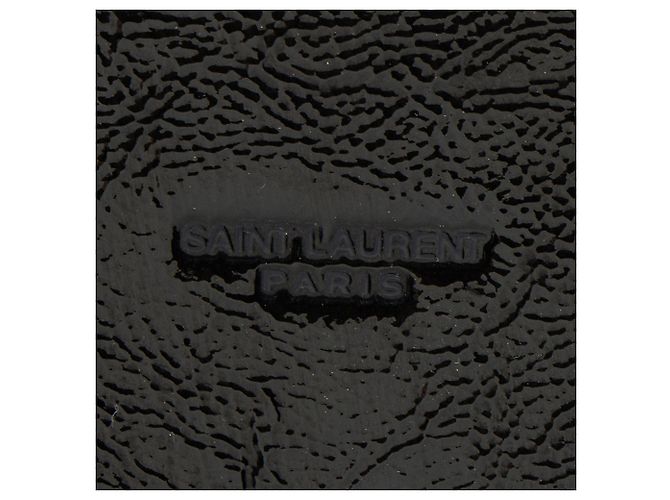 Saint Laurent Texturiertes Lackleder Sac De Jour Medium Tote Schwarz - Ansicht 9
